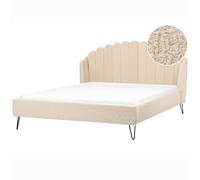 Bed Boucle AMBILLOU 180 x 200 cm (EU Super King) Beige