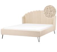 Bed Boucle AMBILLOU 180 x 200 cm (EU Super King) Beige