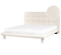 Bed Boucle CRESSAT 180 x 200 cm (EU Super King) Off-White