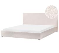 Bed Boucle LAVAUR 180 x 200 cm (EU Super King) Off-White