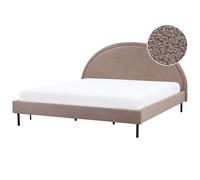 Bed Boucle MARGUT 180 x 200 cm (EU Super King) Taupe