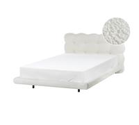 Bed Boucle SOULISSE 120 x 200 cm (EU Small Double) Off-White