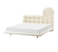 Bed Boucle SOULISSE 180 x 200 cm (EU Super King) Off-White