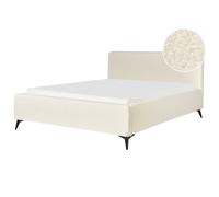 Bed Boucle VALOGNES 180 x 200 cm (EU Super King) Off-White