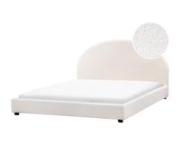 Bed Boucle VAUCLUSE 180 x 200 cm (EU Super King) Off-White