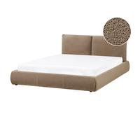 Bed Boucle VINAY 160 x 200 cm (EU King Size) Brown