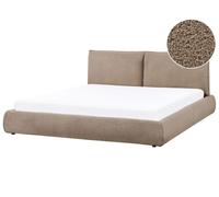 Bed Boucle VINAY 180 x 200 cm (EU Super King) Brown