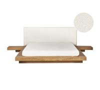 Bed Boucle ZEN 160 x 200 cm (EU King Size) Natural Ash Wood