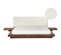 Bed Boucle ZEN 180 x 200 cm (EU Super King) Brown Ash Wood