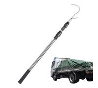 Bed Buddy Truck Tool, Telescopic Cargo Grabber, Stainless Steel Multifunctional Pull, Roof Pole Hook, Heavy Duty Truck Tarpaulin Hook, Ideal for Handling and Loading