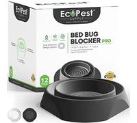 Bed Bug Interceptors - 12 Pack | Bed Bug Blocker (Pro) Interceptor Traps (Black) | Eco Friendly Insect Trap for Bed Legs | No Chemicals or Pesticides | Monitor, Detector, and Trap for Bed Bugs