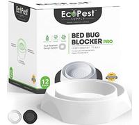 Bed Bug Interceptors - 12 Pack | Bed Bug Blocker (Pro) Interceptor Traps (White) | Eco Friendly Insect Trap for Bed Legs | No Chemicals or Pesticides | Monitor, Detector, and Trap for Bed Bugs