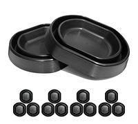 Bed Bug Interceptors | Bed Bug Interceptor Traps | Insect Trap, Monitor, and Detector for Bed Legs (Black - 12 pcs)