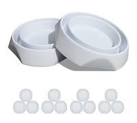 Bed Bug Interceptors with Anti Skid Pads | Bed Bug Trap | Bed Bug Traps and Detectors | Bed Bug Traps for Bed (White-12 Pcs)