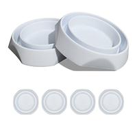 Bed Bug Interceptors with Anti Skid Pads | Bed Bug Trap | Bed Bug Traps and Detectors | Bed Bug Traps for Bed (White - 4 Pcs)