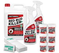 Bed Bug Killer Kit - Bedbug Spray, Foggers & Traps - Suitable for Amateur Use (7L / 6x16g / 18)