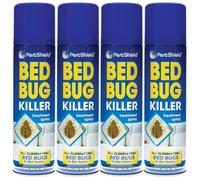 Bed Bug Killer Spray 200ml x 4 Pack - Insect Killer Treatment Spray Treatment Eliminate Bed Bug for Carpet Mattress, Frames & Furnishings
