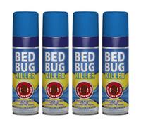 Bed Bug Killer Spray, Fast-Acting Formula, Eliminates Bed Bugs, Long-Lasting Protection, Suitable For Mattresses, Bed Frames, Furniture & Around The Home, 200ml (4PCS)