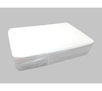 Bed Bug Proof Protector Mattress Encasement Cover Zippered Anti Dust Mite Breathable Total Mattress Protection (Small Double 48" x 75" + 8" depth) White