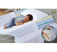 Bed Bumper for Toddlers Baby Bed Gaurd Medium Firm Foam Child Bed Safety Side Rails with Hypoallergenic Washable Cover Bed Catcher for Children, Adults, and Seniors (54''Long (10"x8"x6") Diamond