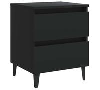 vidaXL Bed Cabinet White Engineered Wood Drawer Nightstand Bedroom Furniture