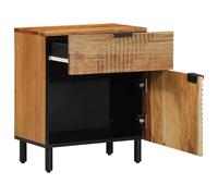 vidaXL Bedside Cabinet Brown 50 x 33 x 60 cm Solid Acacia wood, Rustic Bedside C