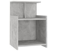 vidaXL Bed Cabinet Concrete Grey Engineered Wood Bedside End Table Nightstand