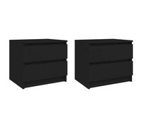 Bed Cabinet Nightstand Side Table Storage Bed Table Engineered Wood vidaXL