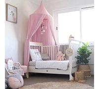 Bed Canopy,Bed Canopy for Girls,Bed Canopy for Boys,Chiffon Mosquito Net,Mosquito Net,Play Reading Tent,Tent,Round Dome Mosquito Net,Princess Mosquito Net,Room Decoration for Baby(Pink)