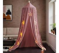 Bed Canopy, Bed Canopy Net, Dome Style with Soft Netting, Beautiful Children's Room Decoration, Tent Curtains for Reading Nook Hideaway Bedding Creating a Dreamy Sleeping Space in Bedrooms