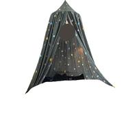Bed Canopy Curtain Mosquito Net Child Tent Round Dome Hanging Indoor Castle Play for Kids Children's Room Decor(Grey)