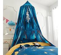 Bed Canopy for Kids Children Round Dome Mosquito Net Hanging Girls Canopy for Reading Corner/Bedroom/Game House,Princess Bed Canopy for Children,Kids Nursery Room Decorations,Baby Game Tent Color C