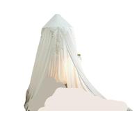 Bed Canopy for Kids Mosquito Net Round Dome Hanging Indoor Outdoor Castle Play Tent Children Room Decoration Curtains(White)