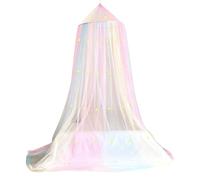 Bed Canopy, Kids Bed Canopy with Glow-in-the-Dark Stars Breathable Net for Children's Room, Colorful, 315x90 Inch