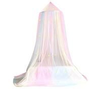 Bed Canopy, Kids Bed Canopy with Glow-in-the-Dark Stars Breathable Net for Children's Room, Colorful, 315x90 Inch