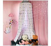 Bed Canopy Kids Dome Mosquito Net Play Tent Nursery Room Decorations Hanging Dirty Dusty Bed Canopies White(Height:2.5M)