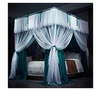 Bed Canopy Luxury Bunk Bed Canopy, Bed Curtain With Stainless Steel Tube Holder, Four Seasons Universal Mosquito Net (A2 180x200x200cm)