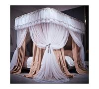 Bed Canopy Mosquito Net for Twin Queen King, High Dust-Proof Blackout Bed Curtain, Single Double Bed Bedroom Decor with Stand