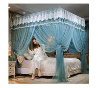 Bed Canopy Tent Mosquito Net with Bracket, Dustproof Bed Curtain, Easy to Install Luxury Princess Air Bed Protection