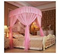 Bed Canopy with U-Shaped Bracket, Decorative Mosquito Netting for Twin to King Size Beds, Luxury Bed Curtain for Stylish Bedroom Decor