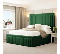 Bed Choices Emperor Bed Frame 54" Headboard with Chelsea Mattress in Green | Size: Super King Bed Choices Green Super King