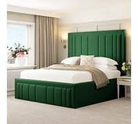 Bed Choices Emperor Bed Frame 54" Headboard With Chelsea Mattress - Single (Green)