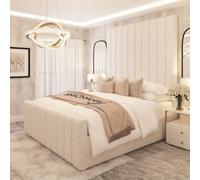 Bed Choices Kensington 70" Boucle Upholstered Bed Frame Only - Small Double