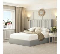 Bed Choices Madison Bed Frame with 54" Headboard - King - Silver