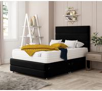 Bed Choices Valencia Plush Velvet Divan Bed With Mattress, Headboard & 4 Storage Drawers - Super King