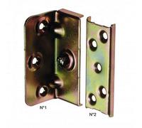 Bed Connecting/connector Corner Fixing Brackets Steel Plate System Manufactured From Steel Yellow Galvanised- 90mm Height