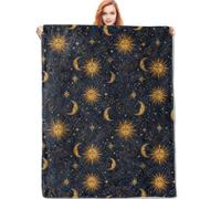 Bed Cover Celestial Sun Moon Stars Throw Adult L