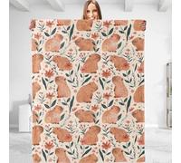Bed Cover Cute Capybara Throw Gift Idea M
