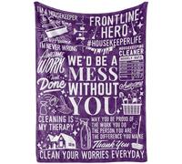 Bed Cover Housekeeping Appreciation Purple Throw Bedroom L