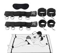 Bed Cuff Sex Bed Set Bondageset Bondage Set Sm Bedpings with Handcuffs with Handcuffs Eye Mask Kit Extreme BDSM Bondage Spreader Rope Set for Couples Beginners Fetish Sex Toys